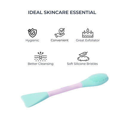 Allure Dual-Sided Face Cleansing Brush & Mask Applicator - Pack Of 2