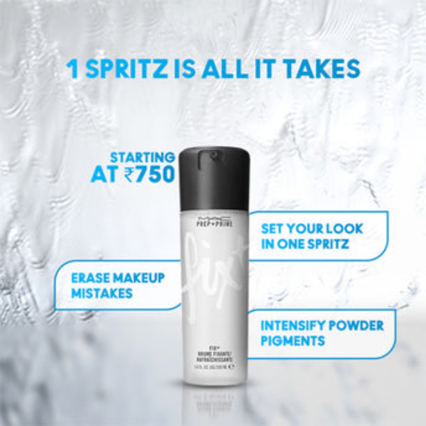M.A.C Prep + Prime Fix+Brume Fixante Setting Spray-Travel Size