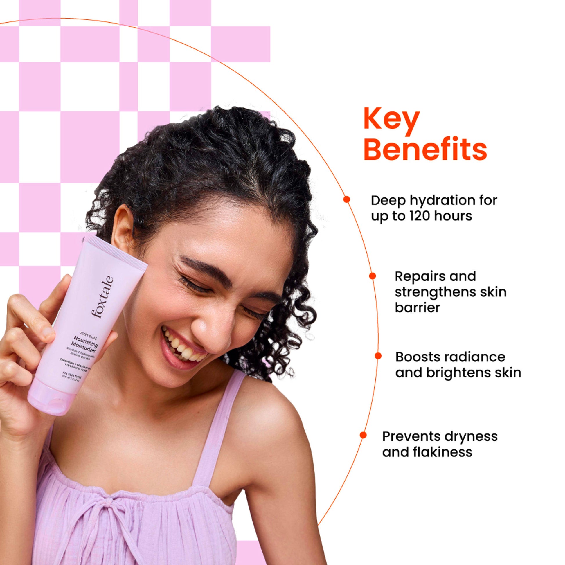 Foxtale Nourishing Ceramide Moisturizer For Barrier Repair, Hydration & Rough Skin