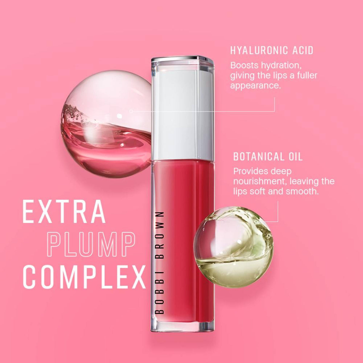 Bobbi Brown Extra Plump Tinted Lip Serum with Hyaluronic Acid (Lip Gloss) - Bare Pink