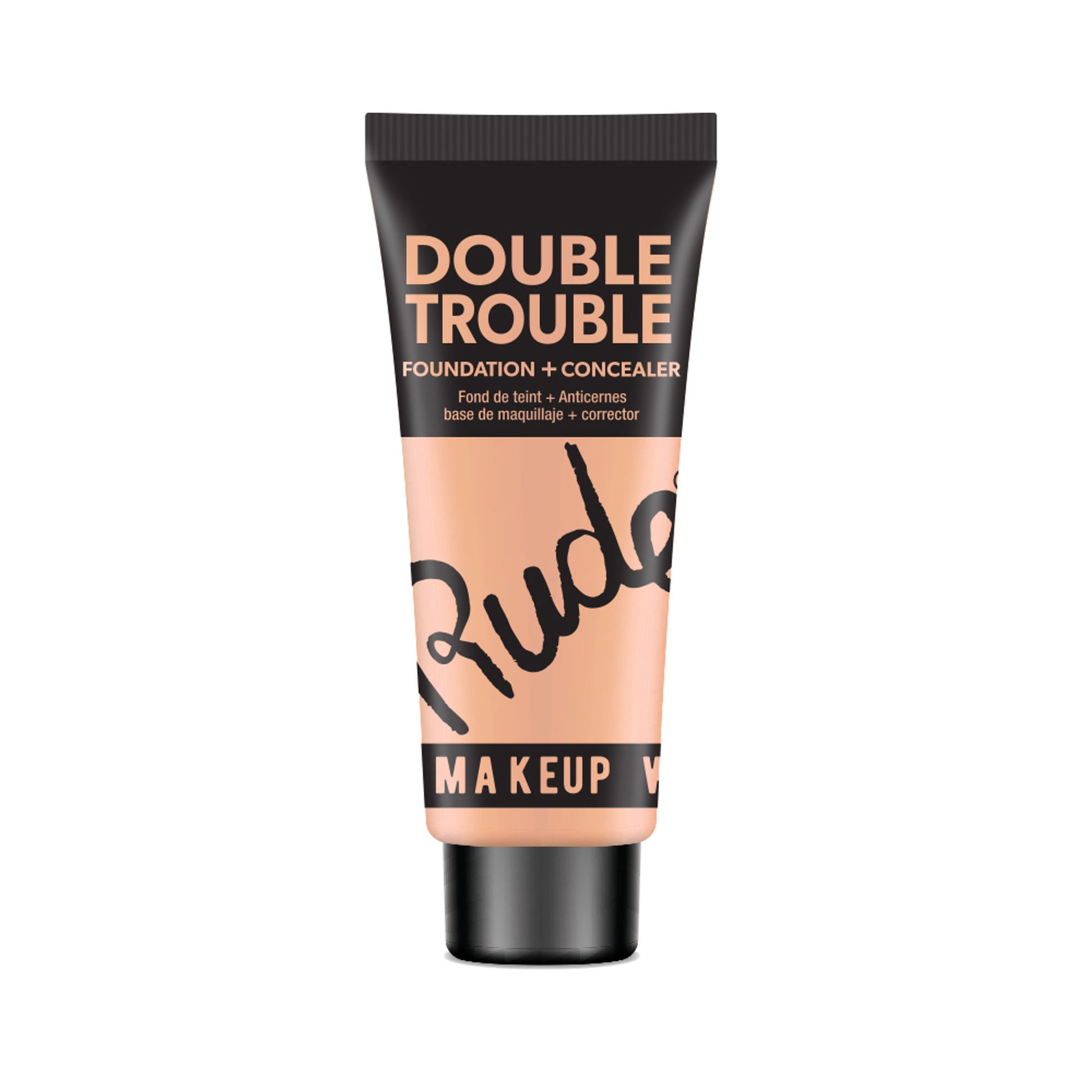Rude Cosmetics Double Trouble Foundation + Concealer - Natural 06