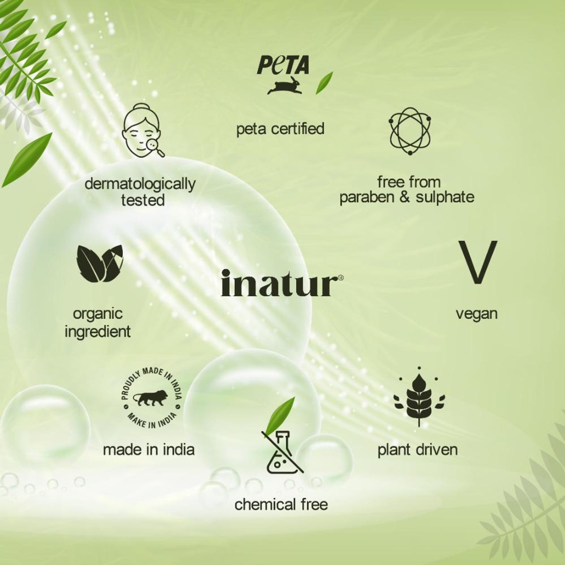 inatur Tea Tree Facial Kit, for Glowing & Clear Skin, with Cleanser, Scrub, Gel & Face Pack