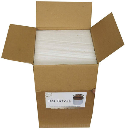 Raj Royal Cream Pottery Hand Painted Ceramic Cornichon Storage Jar for Pickle
