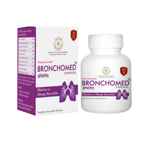 Pentacare Ayurveda Bronchomed Capsules - Indyancart