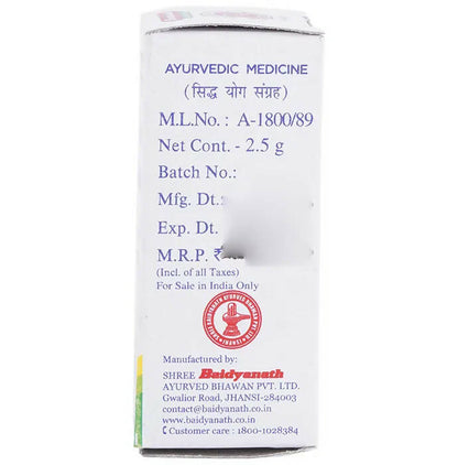 Baidyanath Jhansi Vaikrant Bhasma - Indyancart