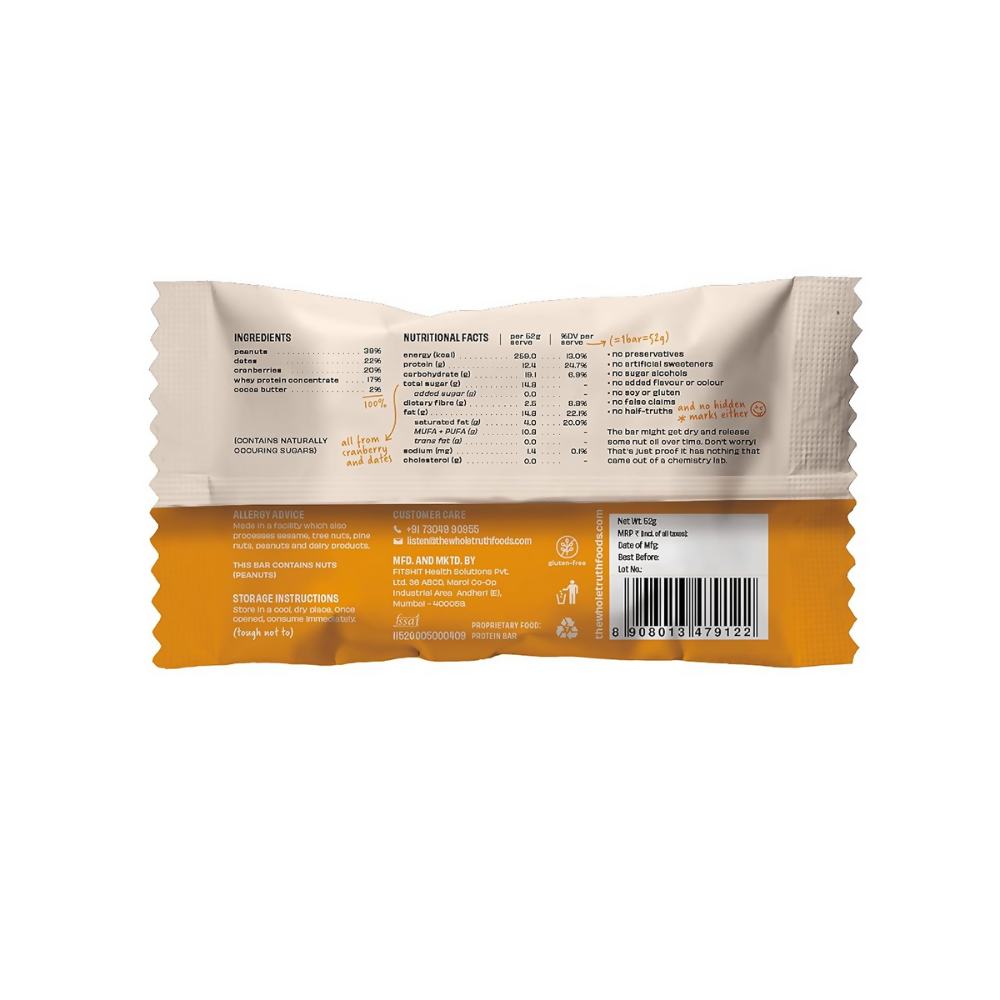 The Whole Truth Protein Bars - Peanut Butter
