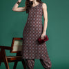 Dhiyona IE Ajrakh Printed Regular Pure Cotton Kurta with Salwar
