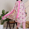 Dhiyona IE Women Floral Printed Thread Work Pure Cotton Kurta with Trousers & Dupatta