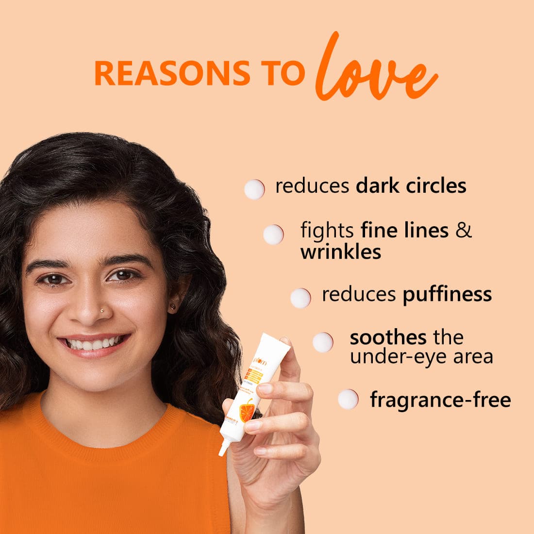 3% Vitamin C, 3% Peptide & 3% Caffeine Under Eye Cream with Mandarin