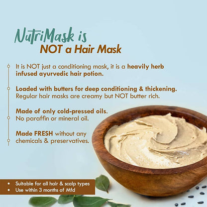 Nat Habit Curry Sesame Fresh Hair Mask (Nutri Mask) - Indyancart
