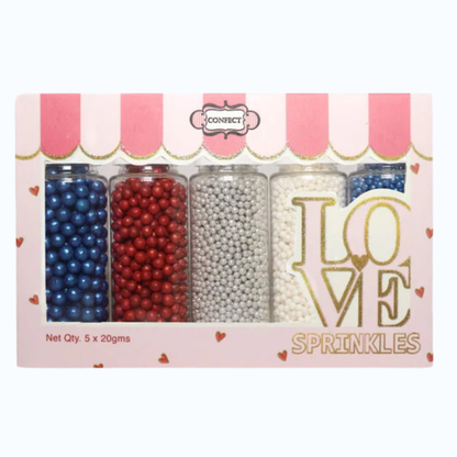 Confect Patriotic Disco Balls Assorted Sprinkles (DB-03)