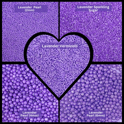 Confect Sprinkles for Cakes & Cupcakes Decoration | USP-3(Lavender)