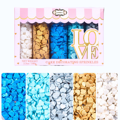 Confect Valentine Sprinkles | 03 Edible Decoration for Baking & Dessert