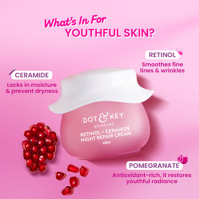Dot & Key Retinol + Ceramide Night Cream, Pack of 2
