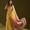 Dhiyona GR Women's Siara Yellow Muga Cotton Saree