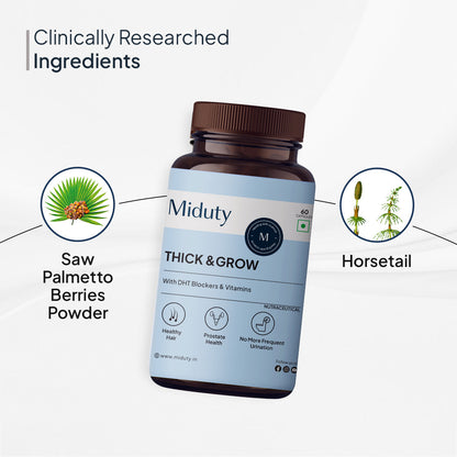 Miduty by Palak Notes Thick & Grow Capsules - Indyancart