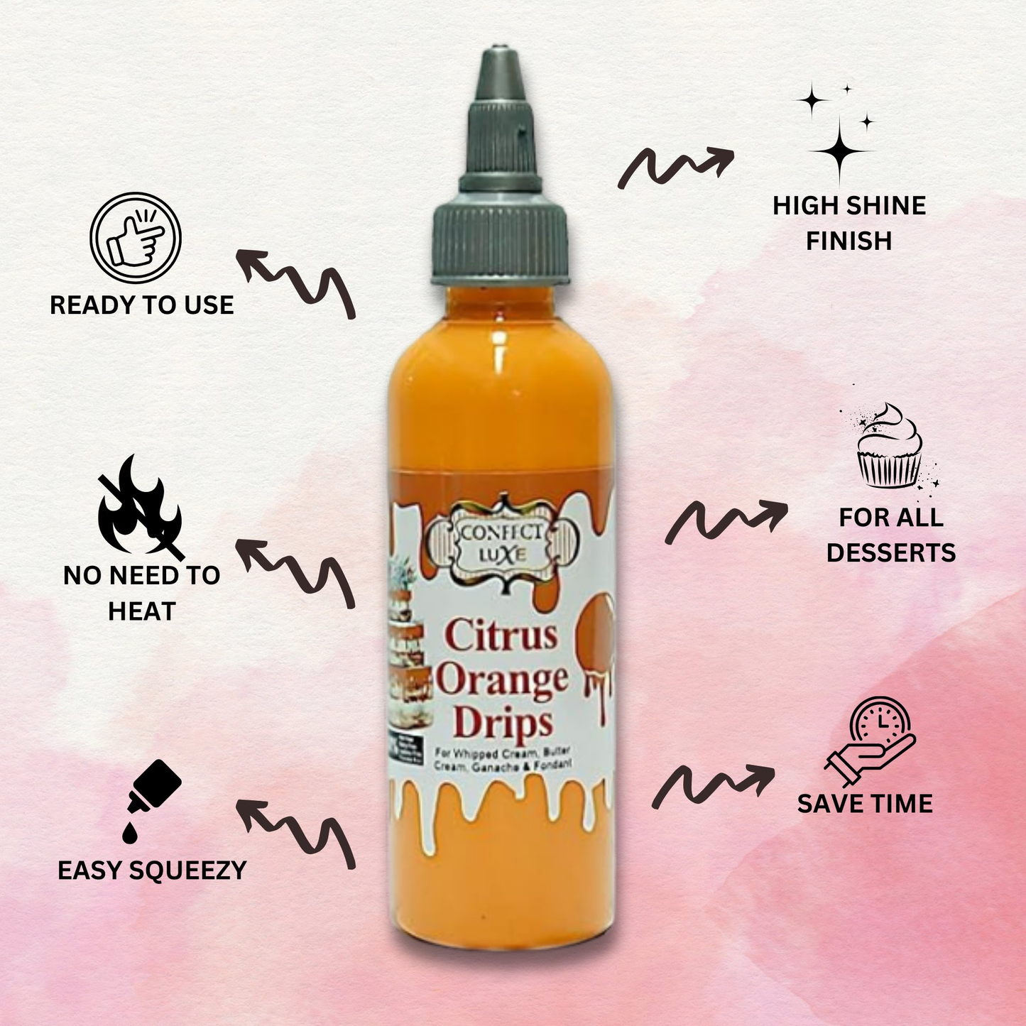 Confect Citrus Orange | Edible Drips