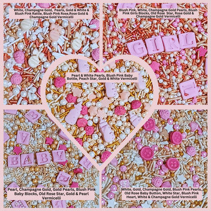 Confect Girls Baby Shower Sprinkles | Edible Sprinkles