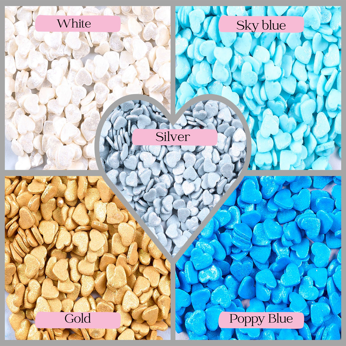 Confect Valentine Sprinkles | 03 Edible Decoration for Baking & Dessert
