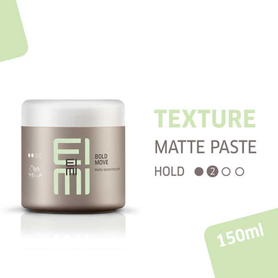 Wella Professionals EIMI Bold Move Matte Texturizing Paste, Light Hold Hair Styling Cream