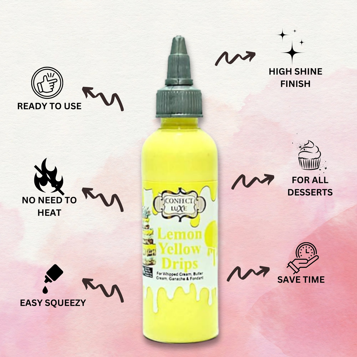 Confect Lemon Yellow | Edible Drips