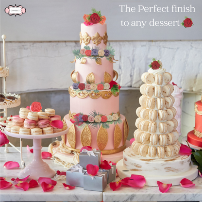 Confect French Rose Pink | Edible Sugar Roses Topper