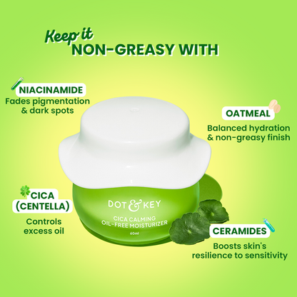 Dot & Key Cica Calming Oil Free Moisturizer, Pack of 2