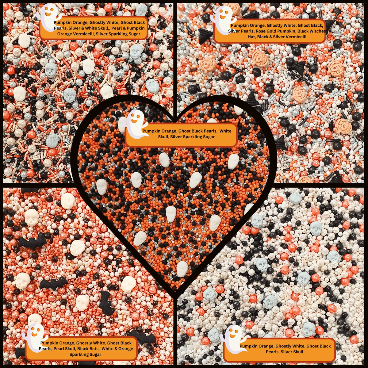Confect Halloween sprinkles Multipack 3 (New)