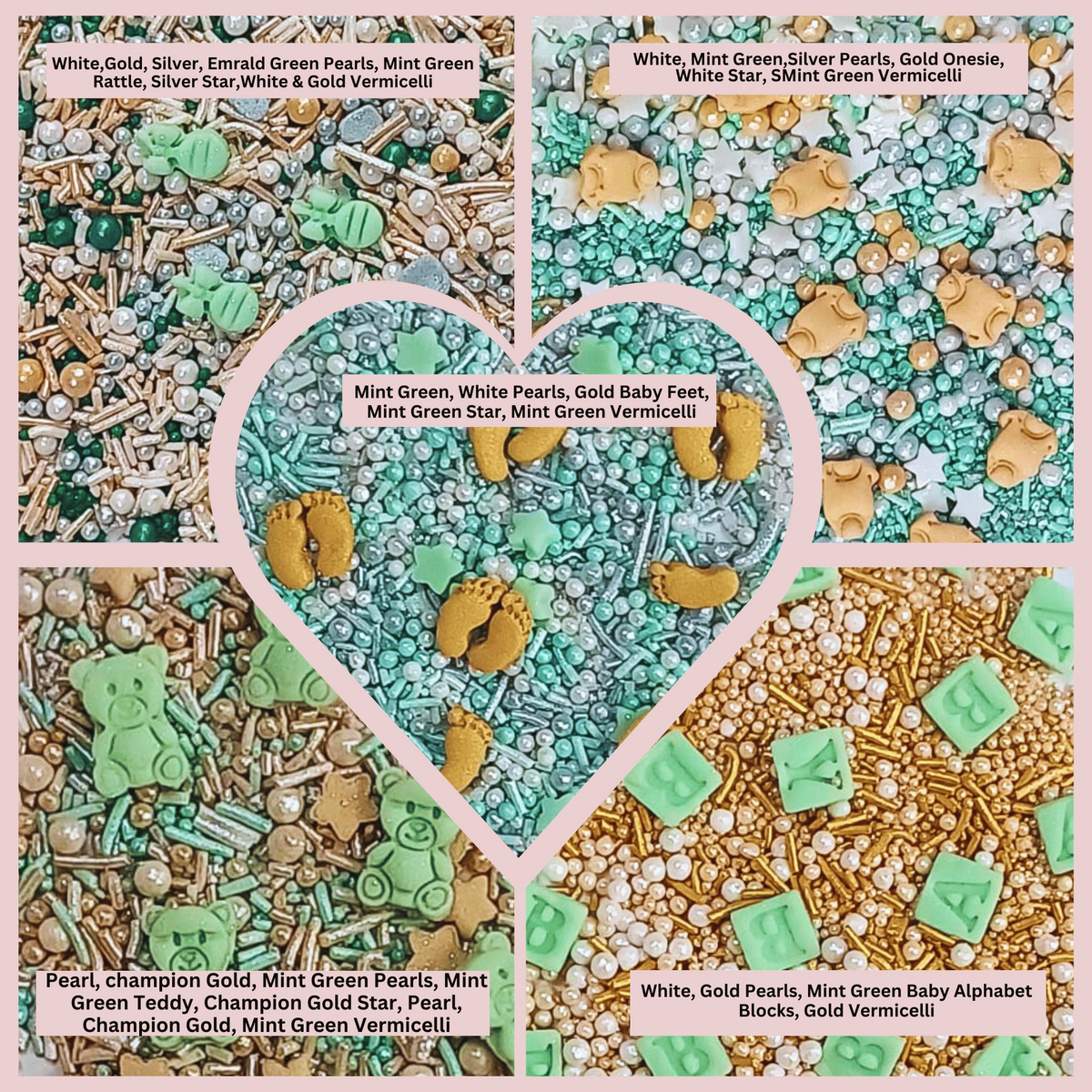 Confect Baby Shower Sprinkles | Birthday Sprinkles | Gender Reveal Sprinkles