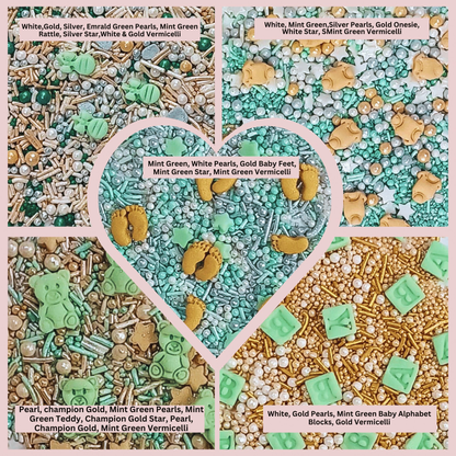 Confect Baby Shower Sprinkles | Birthday Sprinkles | Gender Reveal Sprinkles