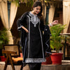 Dhiyona VR Women's Ethnic Motif Thread Embroidered A-Line Kurta, Paired With Afghani Bottom & Dupatta