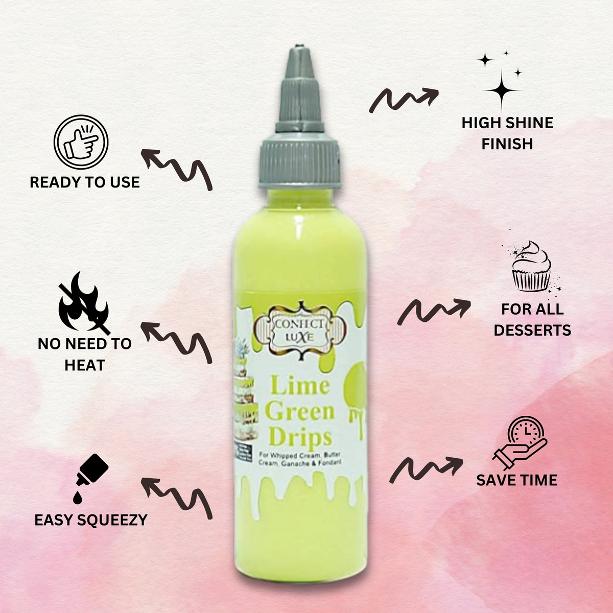 Confect Lime Green | Edible Drips