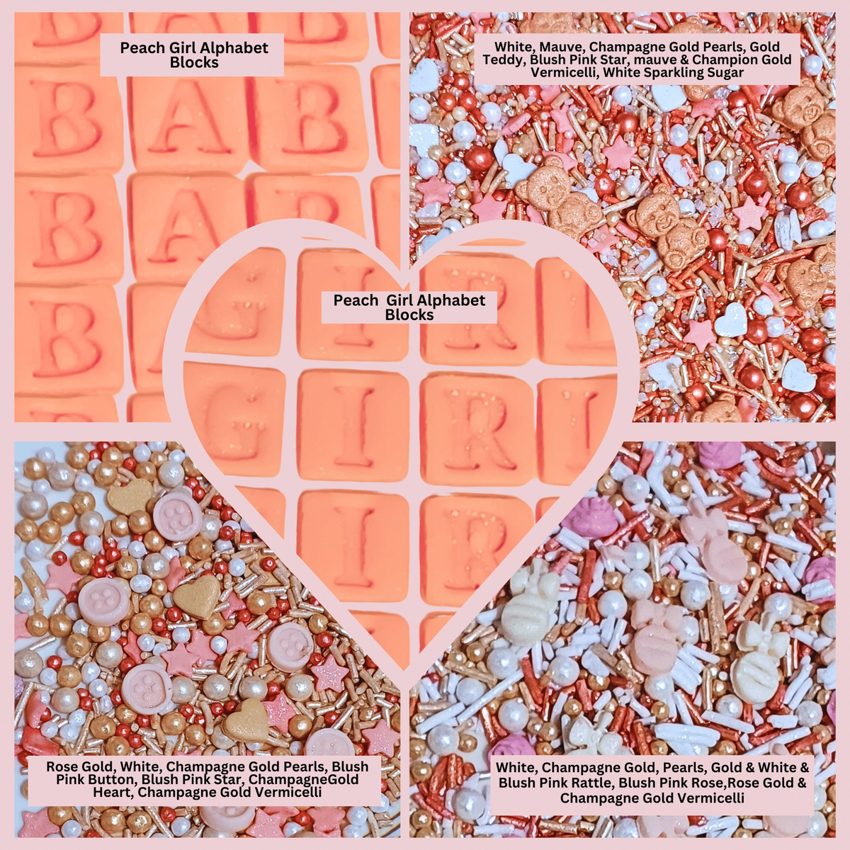Confect Girls Baby Shower Sprinkles | Edible Sprinkles