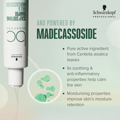 Schwarzkopf Professional Bonacure Scalp Soothing Shampoo|Dry & Sensitive Scalp|Kale & Madecassoside