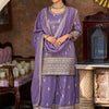 Dhiyona IE Ethnic Motifs Embroidered Round Neck Zari Straight Kurta & Palazzos With Dupatta