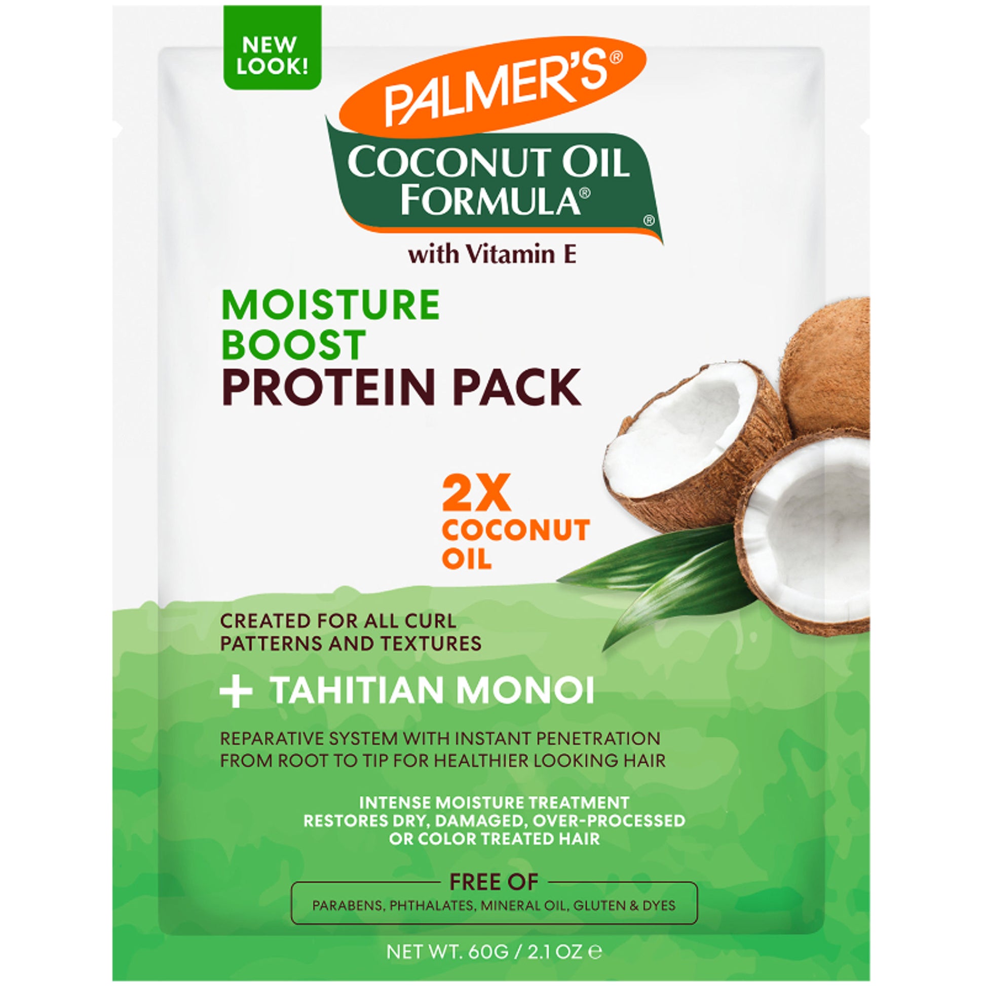 Palmer's Coconut Oil Conditioner Pack For Moisture Boost Of Dry, Damaged & Colour Treated Hair