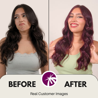 Paradyes Glossy Hair Tint Semi-Permanent Creme Hair Color - Berry Plum