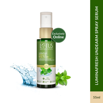 Lotus Botanicals Luminafresh Underarm Spray Serum - Aqua & Mint