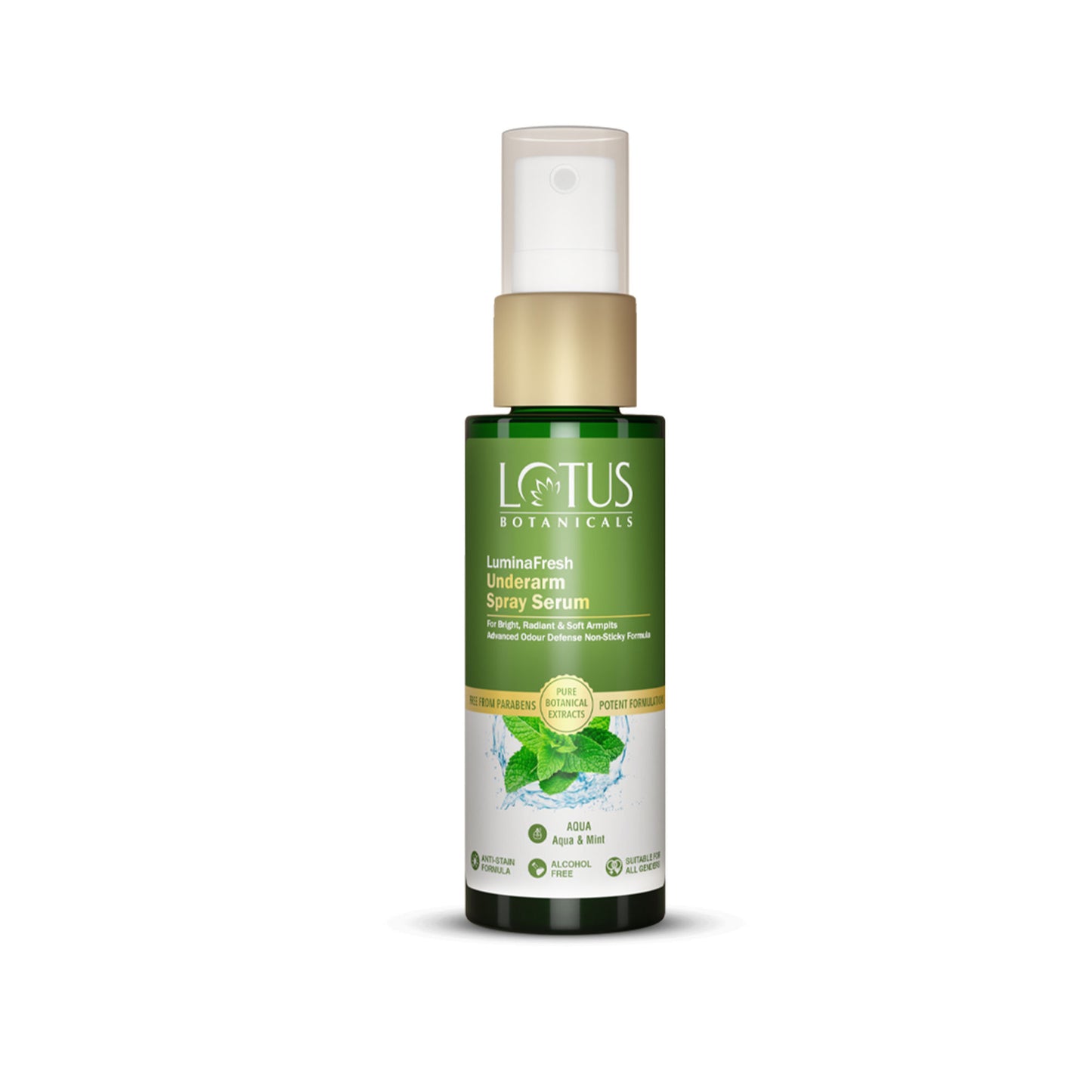 Lotus Botanicals Luminafresh Underarm Spray Serum - Aqua & Mint