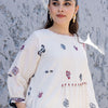 Dhiyona IE Women Floral Printed Regular Beads and Stones Pure Cotton Kurta with Trousers