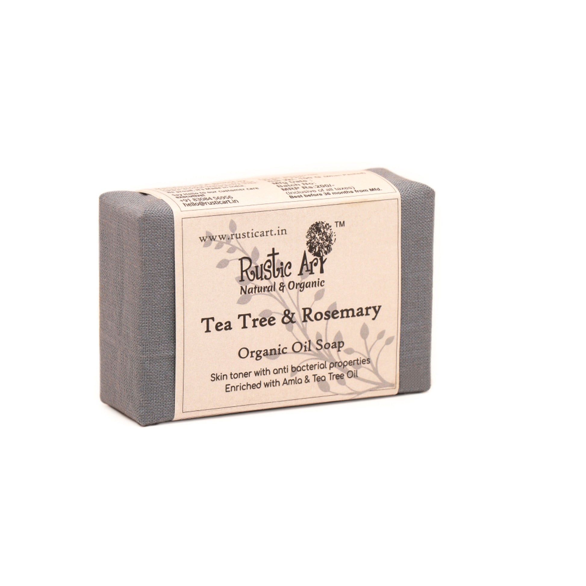 Rustic Art Organic Tree Rosemary Soap
