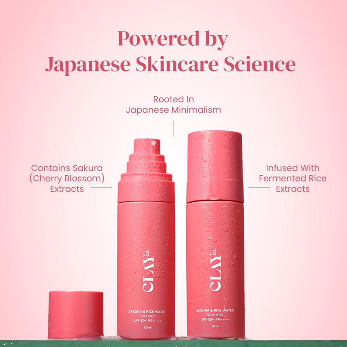 ClayCo Sakura & Rice Water Sunmist With SPF 50+ PA++++