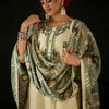 Indyancart IE Women Floral Embroidered Regular Thread Work Kurta with Trousers & Dupatta