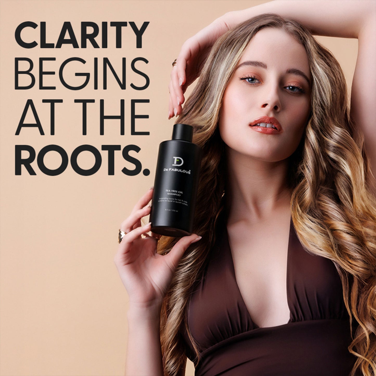 De Fabulous Tea Tree Oil Sulphate Free Shampoo For Scalp Health - All Hair Types