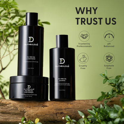 De Fabulous Tea Tree Oil Sulphate Free Shampoo For Scalp Health - All Hair Types