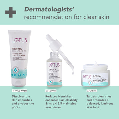 Lotus Dermabotanics Kojic Acid + Multi Berry Hi-Dose Serum, pH5.5, For Sensitive Skin