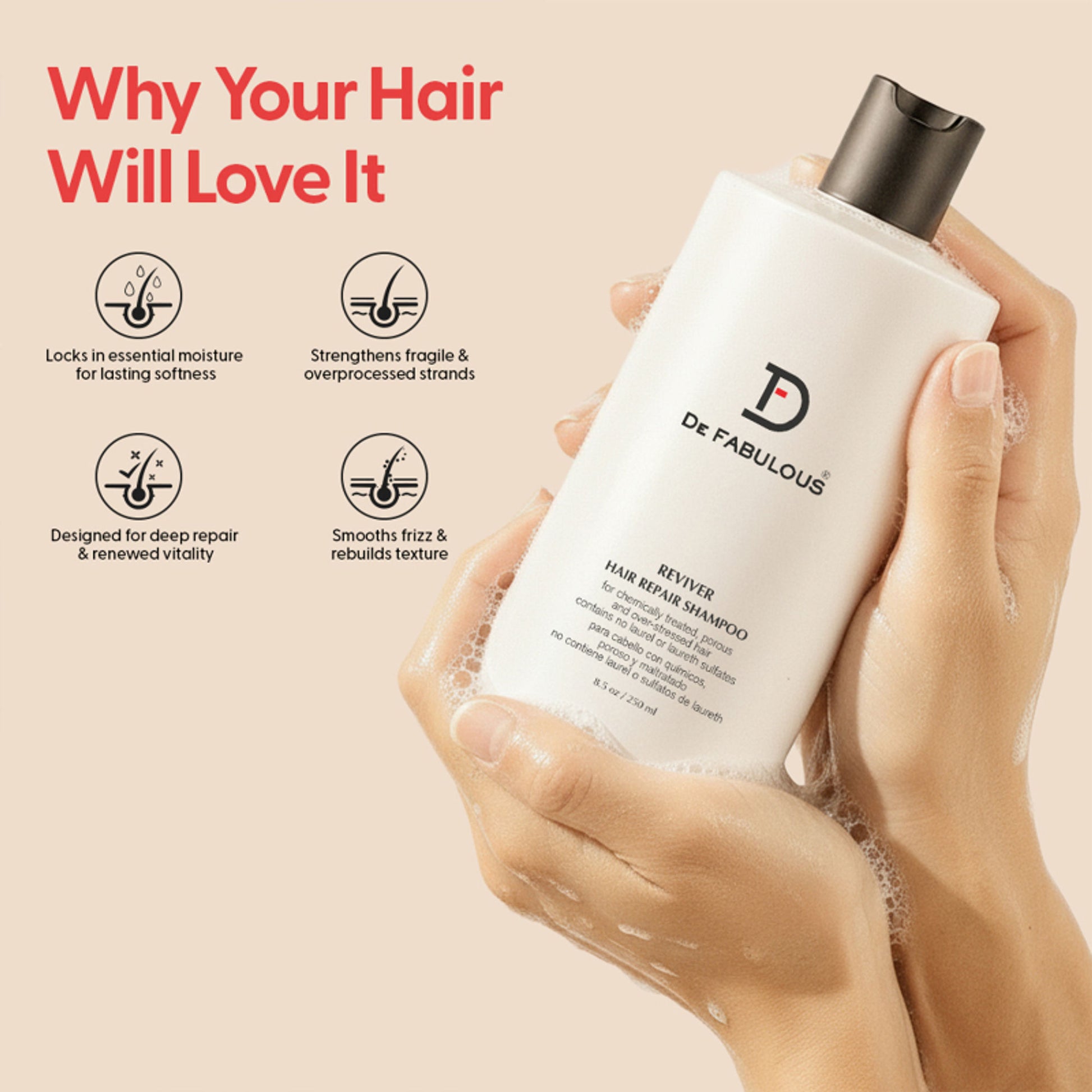 De Fabulous Reviver Hair Repair Shampoo