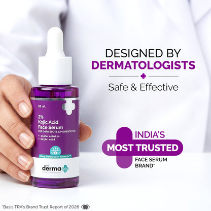 The Derma Co 2% Kojic Acid Face Serum for Dark spots reduction, Pigmentation & Blemishes
