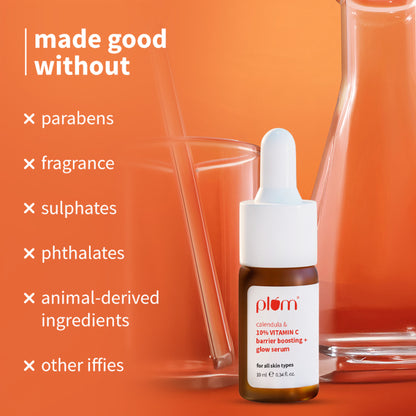 Plum Calendula & 10% Vitamin C Barrier Boosting + Glow Serum