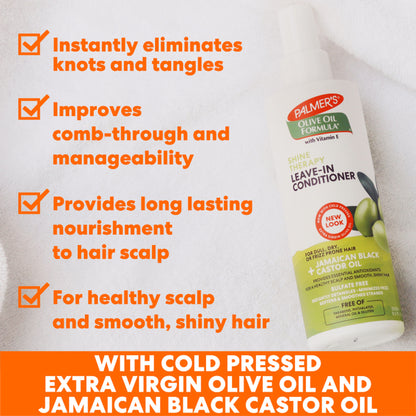 Palmer’s Olive Oil Leave-in Conditioner Spray for Minimized Frizz, Balanced Scalp, Shine